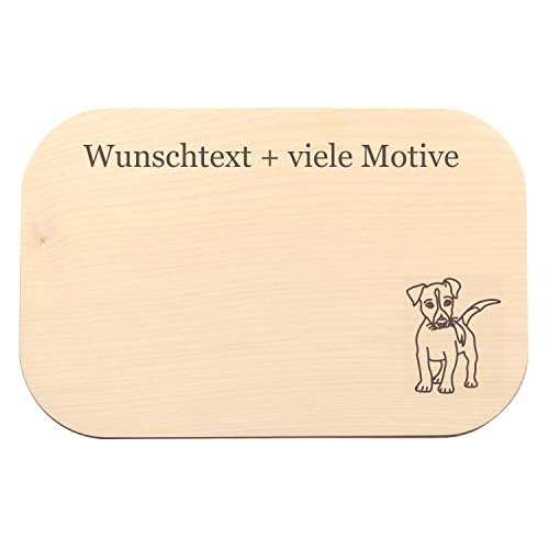 Geschenk für Hundebesitzer - Hund Brettchen mit Gravur - personalisiert mit Name, Spruch + Motiv - Geschenkidee für Hunde Frauchen, Herrchen, Hundeliebhaber, Hundetrainerin … von Geschenkissimo