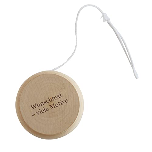 Jo-Jo aus Holz mit individueller Gravur - Name + Motiv - für Kinder und jung Gebliebene - Yoyo als persönliches Geschenk, als Mitgebsel beim Geburtstag, für Jungen und Mädchen Jo-Jo aus Holz mit individueller Gravur - Name + Motiv - für Kinder und jung Gebliebene - Yoyo als persönliches Geschenk, als Mitgebsel beim Geburtstag, für Jungen und Mädchen von Geschenkissimo