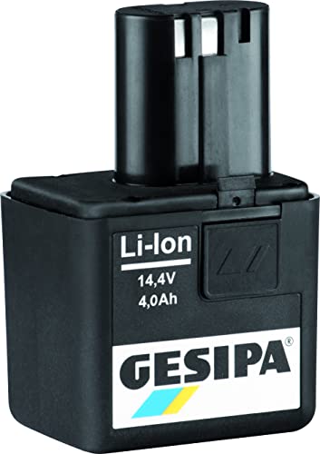 Gesipa Akku für Bird-Geräte (Ersatzakku 14,4 Volt, 4,0 Ah, leistungsstarker Akku, Li-Ionen Akku) 1666441 Mehrfarbig von Gesipa