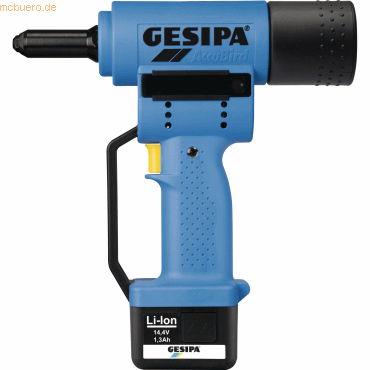 Gesipa Blindnietsetzgerät AccuBird 1434898 2,4-5mm LI-ION Akku 1,3AH von Gesipa