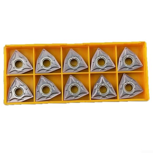 CNC-Hartmetall-Fräseinsätze, 10 Stück/1 Box Wnmg 080404-Ma Wnmg431 Drehmaschine Drehen Hartmetall-Einsätze Klingen für Präzisionsschleifen manuelle Inspektion von Getdoublerich
