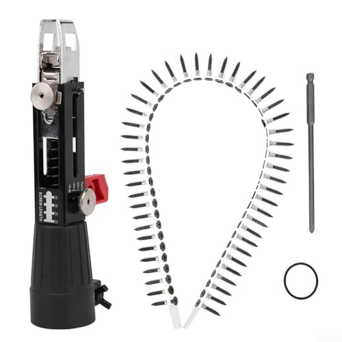 Getdoublerich Holzbearbeitungswerkzeug, automatische Kettenschraube, Nageladapter-Set, Holzbearbeitungswerkzeug Getdoublerich Holzbearbeitungswerkzeug, automatische Kettenschraube, Nageladapter-Set, Holzbearbeitungswerkzeug von Getdoublerich