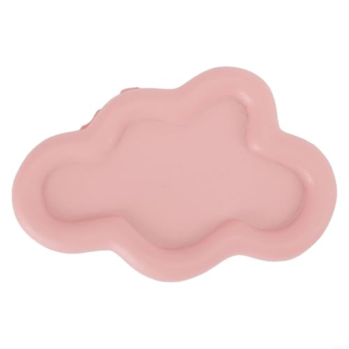 Getdoublerich Innovatives, unregelmäßig geformtes Schmucktablett aus Kunstharz, perfektes Organisationswerkzeug für Ringe und Halsketten (rosa Wolken) von Getdoublerich
