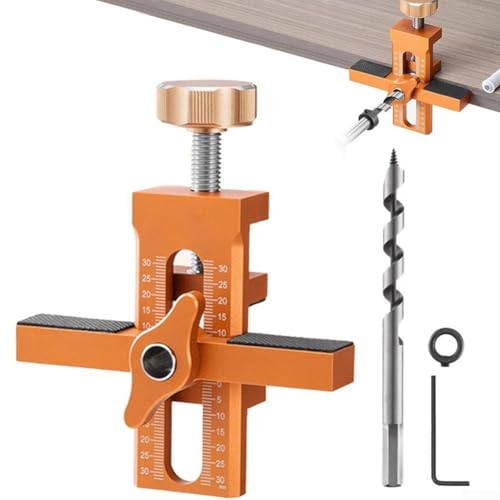 Getdoublerich Schranktür-Installationsortung, Schranktür-Befestigung, Installationslokator, Aluminium-Schranktür-Stützstanzer, Schranktür-Installationshilfe (A) von Getdoublerich