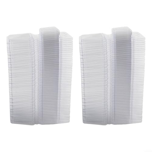 Komplettes Set mit 100 Kunststoff-Muscheln für Wachsschmelzen und Kerzenbasteln (100 Quadrate) von Getdoublerich