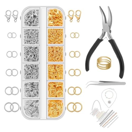 Schmuck Reparaturset - 1200 Teile Zubehör Für Schmuckherstellung | Modeaccessoires Für Sommer Reise Valentinstag Weihnachten Schmuck Reparaturset - 1200 Teile Zubehör Für Schmuckherstellung | Modeaccessoires Für Sommer Reise Valentinstag Weihnachten von Geteawily