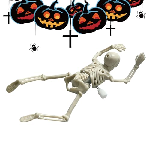 Skelett Spielzeug,Aufziehbare Skelett Halloween Deko - Schädel-Figuren mit beweglichen Gelenken für Zuhause Büro Wohnzimmer Schlafzimmer Party Schrank Schreibtisch für Erwachsene und Skelett Spielzeug,Aufziehbare Skelett Halloween Deko - Schädel-Figuren mit beweglichen Gelenken für Zuhause Büro Wohnzimmer Schlafzimmer Party Schrank Schreibtisch für Erwachsene und von Geteawily