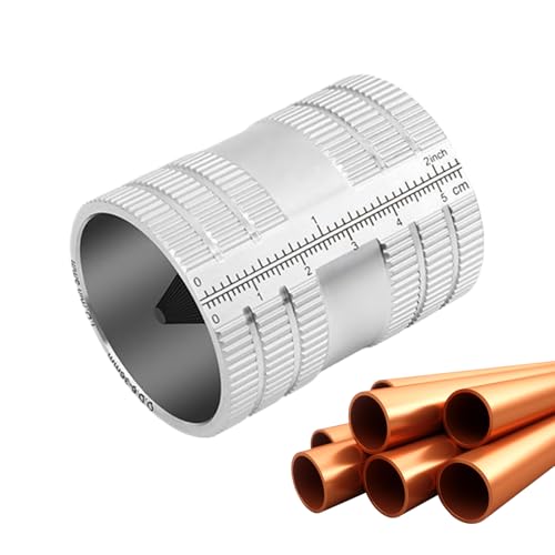 Starres Rohr-Entgratwerkzeug | Werkzeug Zum Entgraten Von Rohren Und Hohlstangen - Entgratmaschine Edelstahl Fase Für Wartung Metallbearbeitung Sanitär Heimwerkerreparatur von Geteawily