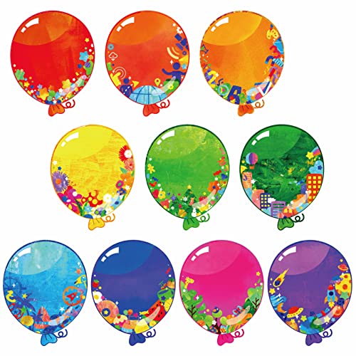 50 Stück Ballon-Ausschnitte, Bunte Ballon-Akzente, Ausschnitte, Pinnwand, Klassenzimmer-Dekoration in 10 Designs, DIY-Bastelprojekt, Partyzubehör für Kinder, Lehrer, Schüler, Schulanfang, 14 x 11.5cm 50 Stück Ballon-Ausschnitte, Bunte Ballon-Akzente, Ausschnitte, Pinnwand, Klassenzimmer-Dekoration in 10 Designs, DIY-Bastelprojekt, Partyzubehör für Kinder, Lehrer, Schüler, Schulanfang, 14 x 11.5cm von Gethelud
