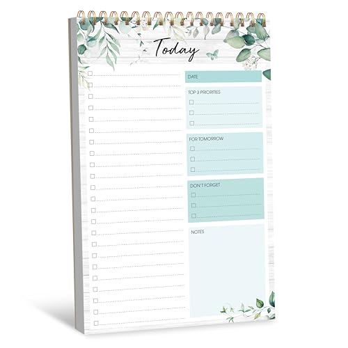 To-Do-Listen-Notizblock, Tagesplaner-Notizbuch mit 52 Abreißblättern, undatierter Schreib-Organizer für tägliche Aufgaben und Ziele, aufgerollte Aufgaben-Track-Checkliste, Produktivitätsblock für Büro To-Do-Listen-Notizblock, Tagesplaner-Notizbuch mit 52 Abreißblättern, undatierter Schreib-Organizer für tägliche Aufgaben und Ziele, aufgerollte Aufgaben-Track-Checkliste, Produktivitätsblock für Büro von Gethelud