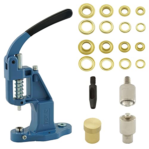 Getmore Crafts Ösenpresse Set mit Hebelpresse, Ösenwerkzeug und 50 Stück Ösen 10 mm, Gold, Messing | Handpresse | rostfreie Metallösen | DIY | für Stoff, Schuhe, Planen, Kleidung.. Getmore Crafts Ösenpresse Set mit Hebelpresse, Ösenwerkzeug und 50 Stück Ösen 10 mm, Gold, Messing | Handpresse | rostfreie Metallösen | DIY | für Stoff, Schuhe, Planen, Kleidung.. von Getmore Crafts