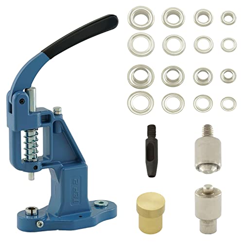 Getmore Crafts Ösenpresse Set mit Hebelpresse, Ösenwerkzeug und 50 Stück Ösen 10 mm, Silber, Messing | Handpresse | rostfreie Metallösen | DIY | für Stoff, Schuhe, Planen, Kleidung.. Getmore Crafts Ösenpresse Set mit Hebelpresse, Ösenwerkzeug und 50 Stück Ösen 10 mm, Silber, Messing | Handpresse | rostfreie Metallösen | DIY | für Stoff, Schuhe, Planen, Kleidung.. von Getmore Crafts
