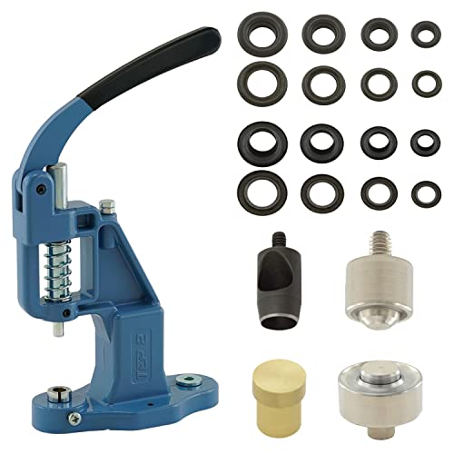 Getmore Crafts Ösenpresse Set mit Hebelpresse, Ösenwerkzeug und 50 Stück Ösen 17 mm, Schwarz, Messing | Handpresse | rostfreie Metallösen | DIY | für Stoff, Schuhe, Planen, Kleidung.. Getmore Crafts Ösenpresse Set mit Hebelpresse, Ösenwerkzeug und 50 Stück Ösen 17 mm, Schwarz, Messing | Handpresse | rostfreie Metallösen | DIY | für Stoff, Schuhe, Planen, Kleidung.. von Getmore Crafts