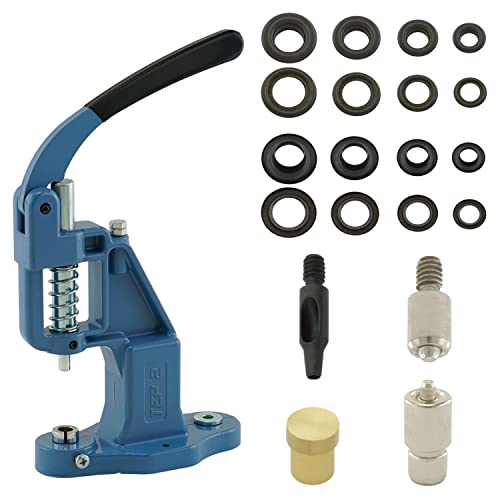 Getmore Crafts Ösenpresse Set mit Hebelpresse, Ösenwerkzeug und 50 Stück Ösen 5 mm, Schwarz, Messing | Handpresse | rostfreie Metallösen | DIY | für Stoff, Schuhe, Planen, Kleidung.. Getmore Crafts Ösenpresse Set mit Hebelpresse, Ösenwerkzeug und 50 Stück Ösen 5 mm, Schwarz, Messing | Handpresse | rostfreie Metallösen | DIY | für Stoff, Schuhe, Planen, Kleidung.. von Getmore Crafts