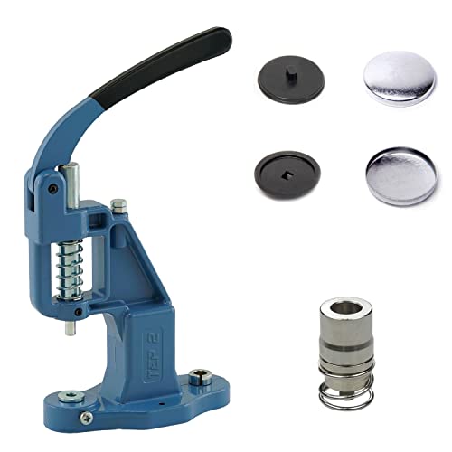 Knopfpresse Set mit Hebelpresse, Knopfwerkzeug und 50 Stück Knopfrohlingen 18er, Schwarz, Kunststoff | Handpresse | DIY | Für Lederknöpfe, Polsterknöpfe zum selbermachen.. Knopfpresse Set mit Hebelpresse, Knopfwerkzeug und 50 Stück Knopfrohlingen 18er, Schwarz, Kunststoff | Handpresse | DIY | Für Lederknöpfe, Polsterknöpfe zum selbermachen.. von Getmore Crafts