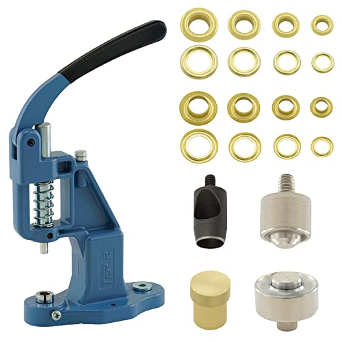 Getmore Crafts Ösenpresse Set mit Hebelpresse, Ösenwerkzeug und 50 Stück Ösen 17 mm, Gold, Messing | Handpresse | rostfreie Metallösen | DIY | für Stoff, Schuhe, Planen, Kleidung.. Getmore Crafts Ösenpresse Set mit Hebelpresse, Ösenwerkzeug und 50 Stück Ösen 17 mm, Gold, Messing | Handpresse | rostfreie Metallösen | DIY | für Stoff, Schuhe, Planen, Kleidung.. von Getmore Crafts