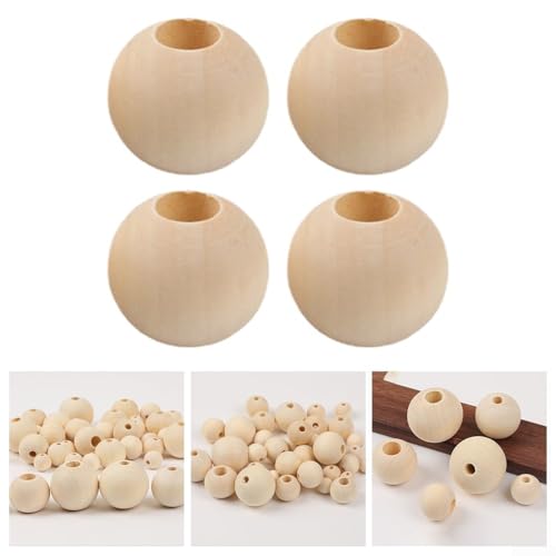 100 Stück/Packung (10 mm) Holz-Abstandshalter-Perlen, DIY-Schmuckherstellung (8 mm) von Gettimore