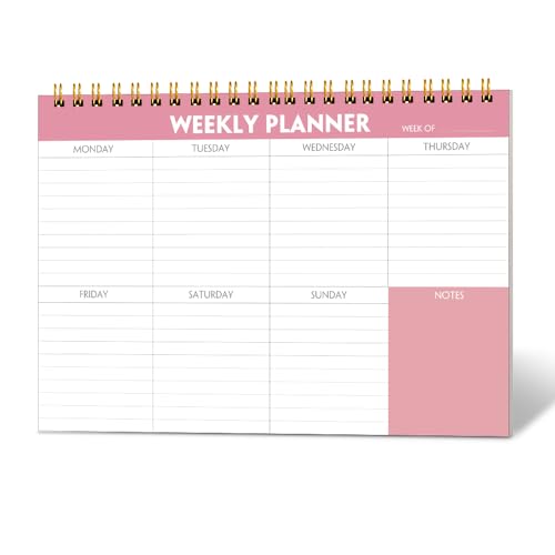 Wochenplaner-Notizblock – 17,8 x 25,4 cm, Wochenblock-Organizer, Gewohnheitstracker-Tagebuch für Männer und Frauen, 52 Blatt, 100 g/m² Papier, undatierter wöchentlicher To-Do-Listen-Notizblock mit Wochenplaner-Notizblock – 17,8 x 25,4 cm, Wochenblock-Organizer, Gewohnheitstracker-Tagebuch für Männer und Frauen, 52 Blatt, 100 g/m² Papier, undatierter wöchentlicher To-Do-Listen-Notizblock mit von Getvow