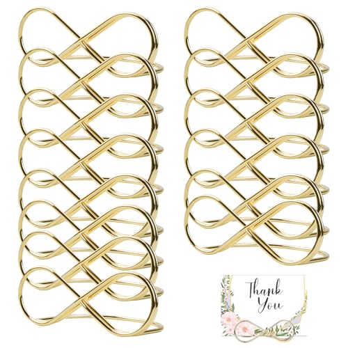 Getyjoe 15 Stück Tischkartenhalter Hochzeit Fotohalter MenüKartenhalter Gold Restaurant Tischkarten Halterung Memohalter Metall tischnummern halter für Bankette Hochzeiten Jubiläen Party - Golden Getyjoe 15 Stück Tischkartenhalter Hochzeit Fotohalter MenüKartenhalter Gold Restaurant Tischkarten Halterung Memohalter Metall tischnummern halter für Bankette Hochzeiten Jubiläen Party - Golden von Getyjoe