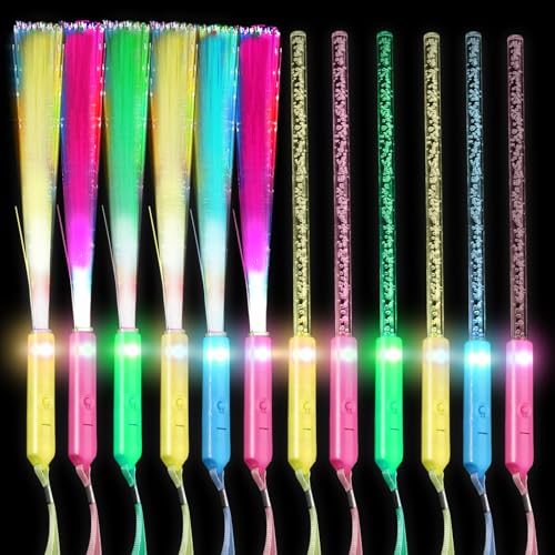 Getyjoe Leuchtstäbe LED Knicklichter Partyzubehör, 12 Stück Acrylblasen Leuchtstäbe Glasfaser Leuchtstab Set, Glow Sticks 3 Modi Blinkende für Kindergeburtstag Weihnachten Party Hochzeit Konzert Getyjoe Leuchtstäbe LED Knicklichter Partyzubehör, 12 Stück Acrylblasen Leuchtstäbe Glasfaser Leuchtstab Set, Glow Sticks 3 Modi Blinkende für Kindergeburtstag Weihnachten Party Hochzeit Konzert von Getyjoe