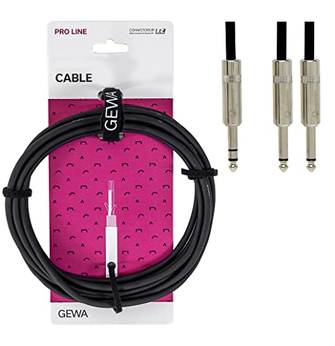 GEWA Insertkabel Pro Line 3m, schwarz, REAN Stecker, 1x 6,3 mm Stereoklinke - 2x 6,3 mm Monoklinke, 190725 GEWA Insertkabel Pro Line 3m, schwarz, REAN Stecker, 1x 6,3 mm Stereoklinke - 2x 6,3 mm Monoklinke, 190725 von GEWA