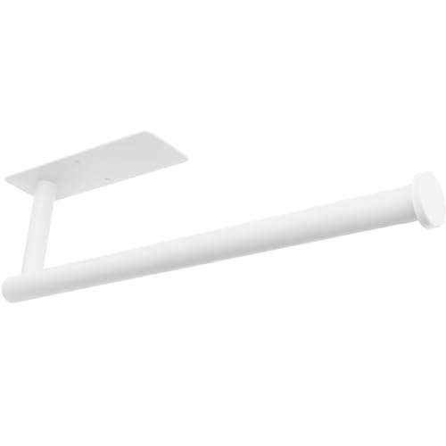 Gewtur Küchenrollenhalter Weiß, Küchenrollenhalter Ohne Bohren, Küchenrollenhalter Wand Edelstahl für Küche,Speisekammer,Waschbecken,Badezimmer von Gewtur