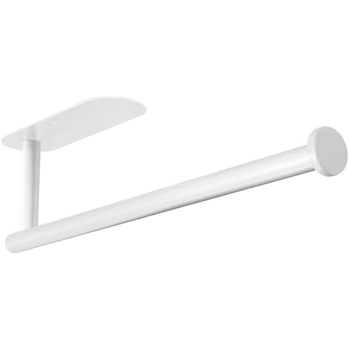 Gewtur Weiß KüChenrollenhalter Ohne Bohren, Selbstklebend Küchenrollenhalter Wand, Edelstahl Küchenrollenhalter für Alle Küchenpapier… von Gewtur