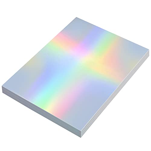 60 Blatt 9,5 x 7 Metallic Holografischer Karton, schillernder Glitzer, gemischte Farben, glänzend, reflektierend, Spiegelpapier, Spiegelkarton für DIY-Poster, Basteln, Scrapbook 60 Blatt 9,5 x 7 Metallic Holografischer Karton, schillernder Glitzer, gemischte Farben, glänzend, reflektierend, Spiegelpapier, Spiegelkarton für DIY-Poster, Basteln, Scrapbook von Geyee