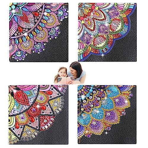 Gfamous Diamond Painting Lesezeichen 5D 4 Stück 5D Diamant Malerei Eck Lesezeichen, Diamant Painting Bookmark, Mandala Handwerk Buch Eckenschutz Buchliebhaber Geschenke Gfamous Diamond Painting Lesezeichen 5D 4 Stück 5D Diamant Malerei Eck Lesezeichen, Diamant Painting Bookmark, Mandala Handwerk Buch Eckenschutz Buchliebhaber Geschenke von Gfamous