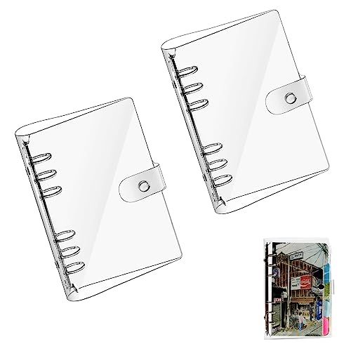 Gfamous Transparenter Notizbuchordner 2 Stück Binder Ringbuchordner Transparent,Transparente Ringbuch,A5-Ringbuch-Abdeckung,Wasserdicht Schmutzabweisend für Notizbücher Gemälde A5 Gfamous Transparenter Notizbuchordner 2 Stück Binder Ringbuchordner Transparent,Transparente Ringbuch,A5-Ringbuch-Abdeckung,Wasserdicht Schmutzabweisend für Notizbücher Gemälde A5 von Gfamous