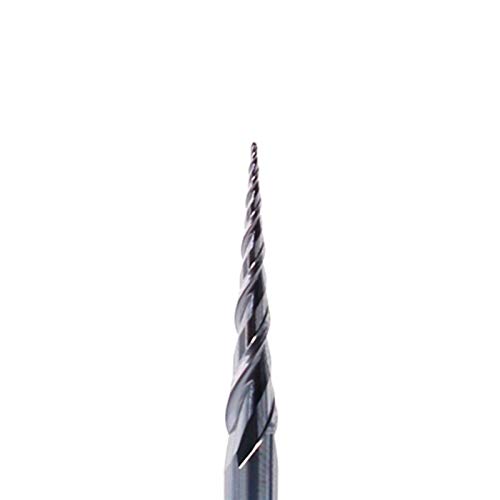 Gfpql WYanHua-Schaft Kugelnase End Mühlen 3,175mm 4mm 6mm 8mm Kugel Nase Kegel-Endmühle-Router-Bits CNC-Kegel-Holz-Metall-Fräser, DIY Werkzeugzubehör (Cutting Edge Length : R0.5X30.5XD6X75L) von Gfpql