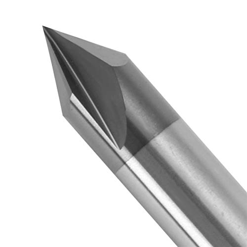 WYanHua-Schaft Fasenfräser CNC Cutter-Endmühle, 60 90 120 Grad, beschichtete 3-Flöte-Hartmetall-Fräswerkzeuge, 4mm 6mm 8mm, DIY Werkzeugzubehör (Dimensions : 8X60RX60L) von Gfpql