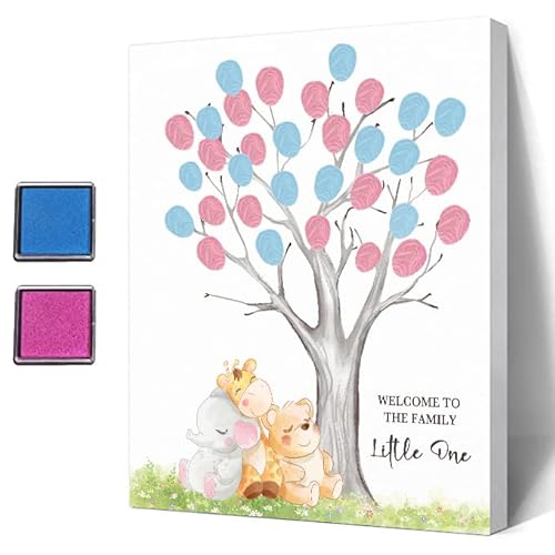 Ggjgrpx Baby Shower Fingerabdruck Baum, Lustige Baby Shower Gästebuch Party Spiele, Baby Shower Party Gästebuch Ideen, Geschlecht Offenbaren Andenken, Besondere Bedeutungsvolle Leinwand Dekoration Ggjgrpx Baby Shower Fingerabdruck Baum, Lustige Baby Shower Gästebuch Party Spiele, Baby Shower Party Gästebuch Ideen, Geschlecht Offenbaren Andenken, Besondere Bedeutungsvolle Leinwand Dekoration von Ggjgrpx