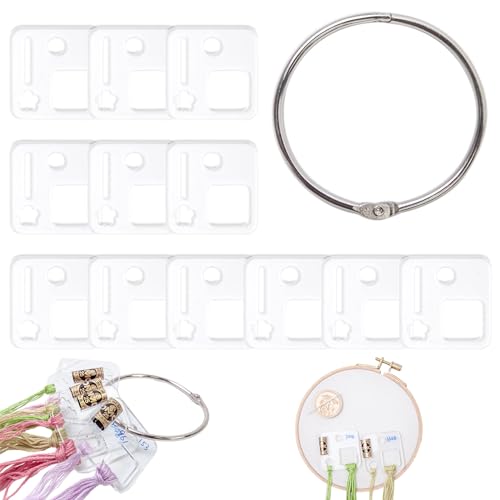 Ghirting Stickgarn-Organizer,Klare Acryl-Pegboard-Fadentropfen - Zahnseide-Organizer, Wickelbretter aus Acryl für Kreuzstiche, Stickereien, Nadelspitzen und Wandteppiche Ghirting Stickgarn-Organizer,Klare Acryl-Pegboard-Fadentropfen - Zahnseide-Organizer, Wickelbretter aus Acryl für Kreuzstiche, Stickereien, Nadelspitzen und Wandteppiche von Ghirting