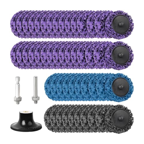 Angle Grinder Sanding Disc, Coarse Cleaning Wheel, 50 Piece Grinding Set, 0.6 inches, Features High Abrasion Resistance and Fast Stripping, for Metal Wood Concrete Marine von Ghjkldha