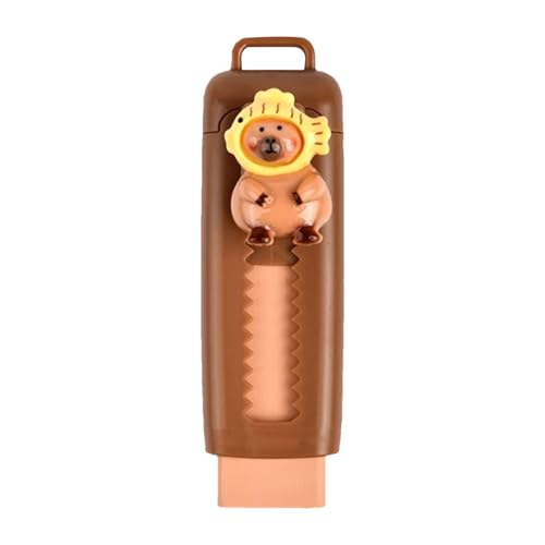 Capybara Erasers, Retractable Erasers, Cute Cartoon Drawing Eraser Set, Push-Pull Rubber School Supplies, Arts Removers for Classroom Prizes and Kids, Multicolor, 3.23x0.98 Inches Capybara Erasers, Retractable Erasers, Cute Cartoon Drawing Eraser Set, Push-Pull Rubber School Supplies, Arts Removers for Classroom Prizes and Kids, Multicolor, 3.23x0.98 Inches von Ghjkldha