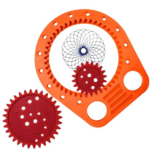 Geometric Ruler, Spirograph Drawing Template, Creative Stencil Tool, Orange, for Painting Crafts Sketching Design, Reusable Portable Accessory, Artists Students Decor Geometric Ruler, Spirograph Drawing Template, Creative Stencil Tool, Orange, for Painting Crafts Sketching Design, Reusable Portable Accessory, Artists Students Decor von Ghjkldha