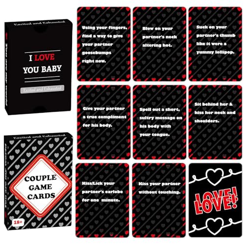 Ghjkldha Couple Game Cards, Relationship Activity Deck, Intimate Conversation Prompts, 3.54x2.6 Inches Challenge Ideas, Fun Interactive Set for Dating Nights and Bonding for a Occasions. Ghjkldha Couple Game Cards, Relationship Activity Deck, Intimate Conversation Prompts, 3.54x2.6 Inches Challenge Ideas, Fun Interactive Set for Dating Nights and Bonding for a Occasions. von Ghjkldha