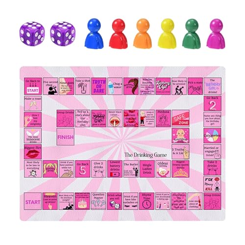 Ghjkldha Drinking Games, Interactive Drink Up Cards, Portable Board Game, 15.75x11.81 Inch Fun Family Play Activity, Outdoor Gatherings Waterproof Design, Ideal for Women and Social Events Ghjkldha Drinking Games, Interactive Drink Up Cards, Portable Board Game, 15.75x11.81 Inch Fun Family Play Activity, Outdoor Gatherings Waterproof Design, Ideal for Women and Social Events von Ghjkldha