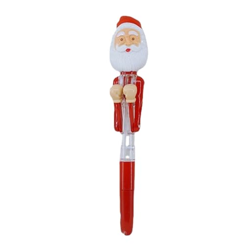 Ghjkldha Kugelschreiber - Box Action Weihnachtsmann Kugelschreiber | Gel Tinte Schreibgerät mit Licht Niedliches Spielzeug für Journaling Schreibtisch Urlaub Studentenbüro Schule Lehrer Männer Frauen Ghjkldha Kugelschreiber - Box Action Weihnachtsmann Kugelschreiber | Gel Tinte Schreibgerät mit Licht Niedliches Spielzeug für Journaling Schreibtisch Urlaub Studentenbüro Schule Lehrer Männer Frauen von Ghjkldha
