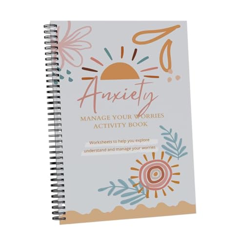 Ghjkldha Mental Health Activity Book, Adult Mental Wellness Workbook, Thick Paper Care Tool, 8.27×5.129.5 cm, Guided Journal for Relief, Birthday Holidays, Long Lasting Use von Ghjkldha