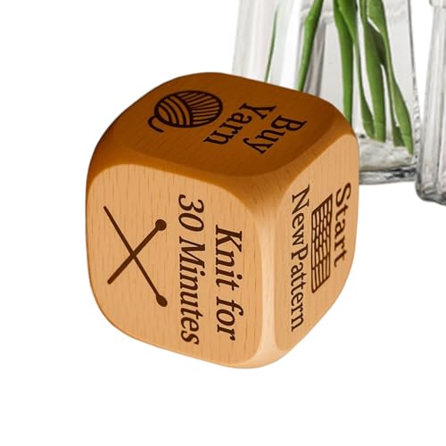 Ghjkldha Quilter's Decision Dice – 6-seitige Würfel aus Holz mit gravierten Quiltaufgaben – Stricken Nähen Kunst Handwerk Zubehör für Bastler Frauen Freunde Familie Näher Mütter Großmütter Ghjkldha Quilter's Decision Dice – 6-seitige Würfel aus Holz mit gravierten Quiltaufgaben – Stricken Nähen Kunst Handwerk Zubehör für Bastler Frauen Freunde Familie Näher Mütter Großmütter von Ghjkldha