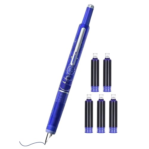 Ghjkldha Schreibtischstifte Mit Klickmechanismus - 0.38mm transparenter Gehäuse Füllfederhalter für präzises Schreiben - Schreibwaren Für Skizzieren Journaling Markieren Schule Zeichnen Ghjkldha Schreibtischstifte Mit Klickmechanismus - 0.38mm transparenter Gehäuse Füllfederhalter für präzises Schreiben - Schreibwaren Für Skizzieren Journaling Markieren Schule Zeichnen von Ghjkldha