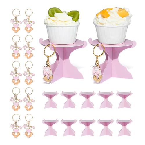 Ghjkldha Tortenständer für Babypartys, Fuß-Schlüsselanhänger, Cupcake-Halter, 12 x Dessertständer, niedliche Schlüsselanhänger, Cupcake-Präsentationsständer, Geschlechtsoffenbarung Ghjkldha Tortenständer für Babypartys, Fuß-Schlüsselanhänger, Cupcake-Halter, 12 x Dessertständer, niedliche Schlüsselanhänger, Cupcake-Präsentationsständer, Geschlechtsoffenbarung von Ghjkldha