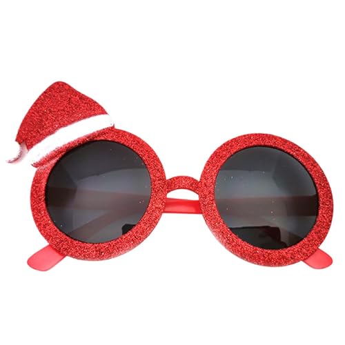 Ghjkldha Weihnachtssonnenbrille, lustige Weihnachtsbrille, Kostümzubehör, Brillen, Weihnachtsgeschenke für Partys, Urlaubsmotiv-Brille für Erwachsene, Kinder und Familientreffen von Ghjkldha