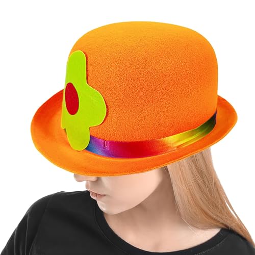Ghjkldha Zirkushut | Flache Kopfbedeckung Clown Kostüm - Praktische Clown Zubehöre Für Zuhause Festivals Cosplay Kostüme Auftritte Ghjkldha Zirkushut | Flache Kopfbedeckung Clown Kostüm - Praktische Clown Zubehöre Für Zuhause Festivals Cosplay Kostüme Auftritte von Ghjkldha