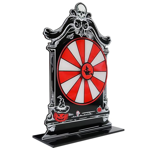 Halloween-Spinner-Preisrad-Spiel,Halloween-Preisrad - Fortune Wheel Tabletop Supplies Spinner Wheel Brettspiel - Halloween-Preisrad. Auffälliges Spinnerspiel für Familientreffen von Ghjkldha