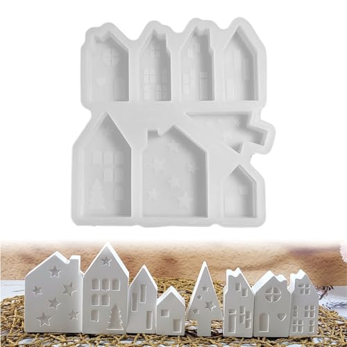 Haus-Silikonform, Weihnachts-Ton-Hausform, 15,5 x 15,8 cm, ästhetische Epoxidharz-Form, stabiles Antihaft-Design, für Valentinstag, Weihnachten, Basteln, Heimdekoration Haus-Silikonform, Weihnachts-Ton-Hausform, 15,5 x 15,8 cm, ästhetische Epoxidharz-Form, stabiles Antihaft-Design, für Valentinstag, Weihnachten, Basteln, Heimdekoration von Ghjkldha