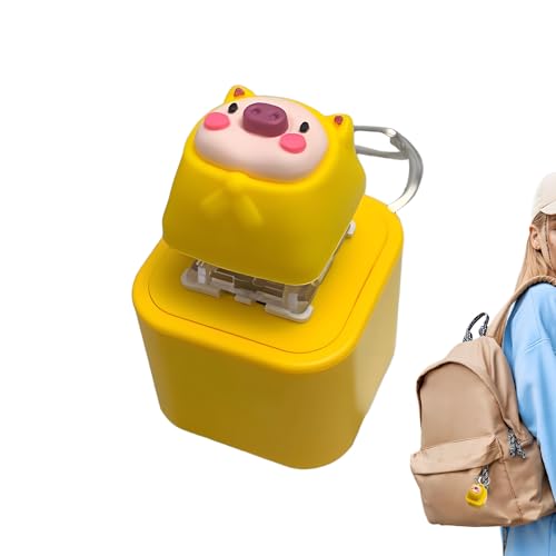 Hog Keychain, Fidget Toy, Rechargeable Clicker Swine Lights Portable Stress Relief Charm, Keyboard Gift Birthday Kids Adults Bag Accessory, Fidget Game for Children and Home Travel Use von Ghjkldha