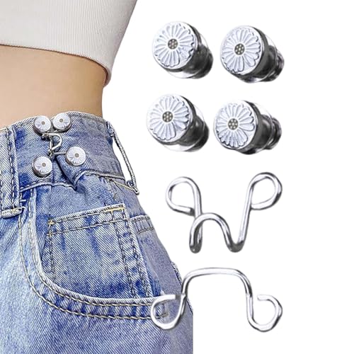 Jeans-Taillenspanner | Hosenknöpfe auf Größe , kein Nähen | Legierungs-Hosenknöpfe auf Größe , Jeansknöpfe, abnehmbare Hosenknopfnadel für Heimbedarf Jeans-Taillenspanner | Hosenknöpfe auf Größe , kein Nähen | Legierungs-Hosenknöpfe auf Größe , Jeansknöpfe, abnehmbare Hosenknopfnadel für Heimbedarf von Ghjkldha